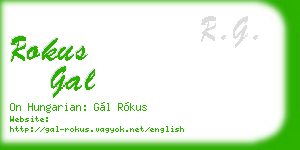 rokus gal business card