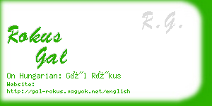 rokus gal business card